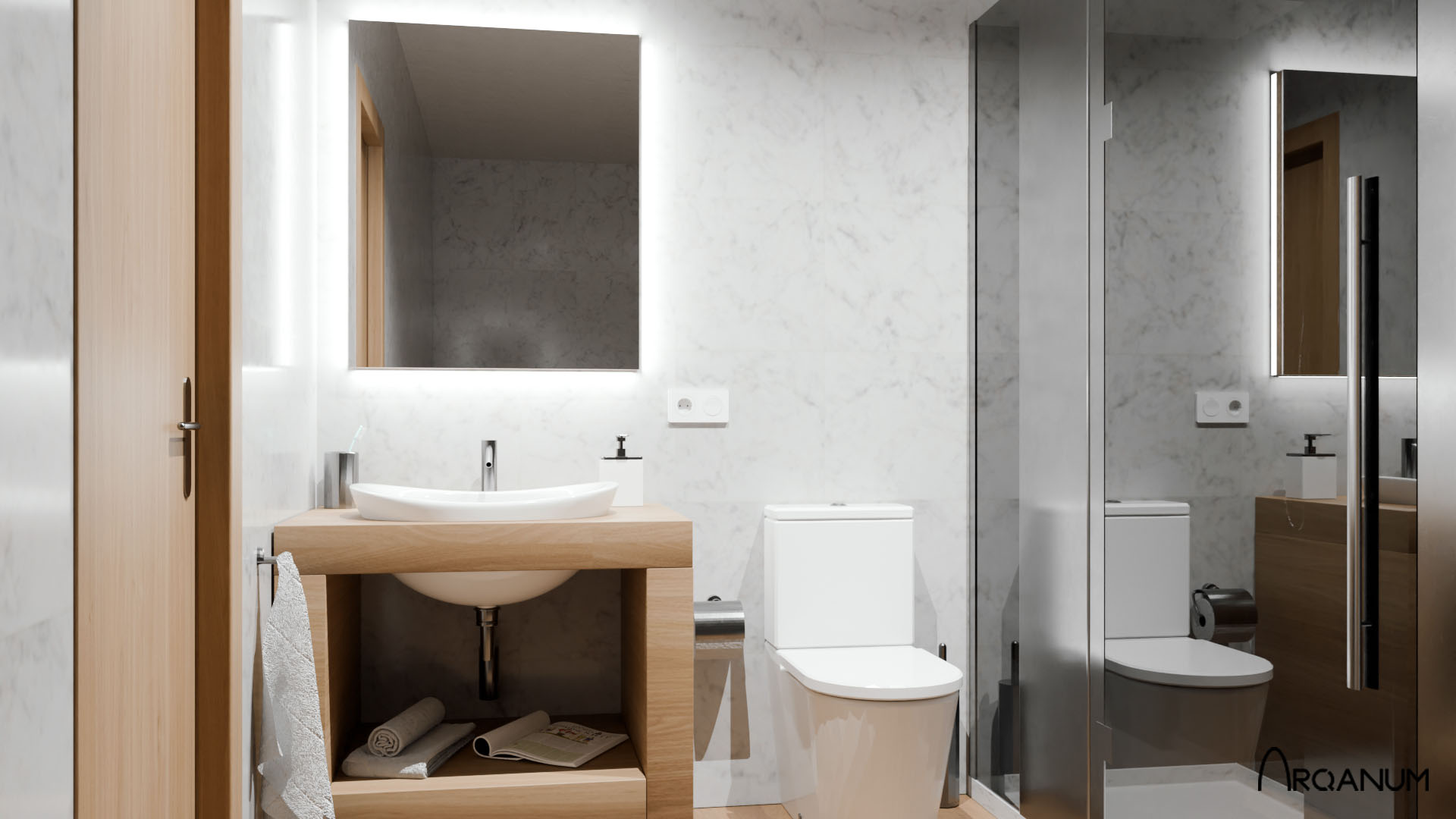 Housing in Córdoba, bathroom
